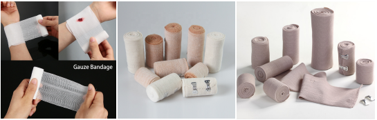 Bandages with different elasticity
